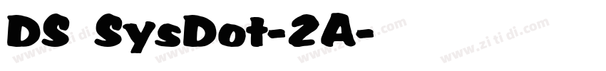 DS SysDot-2A字体转换